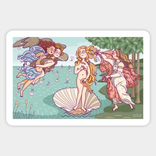 The Birth of Venus Sticker